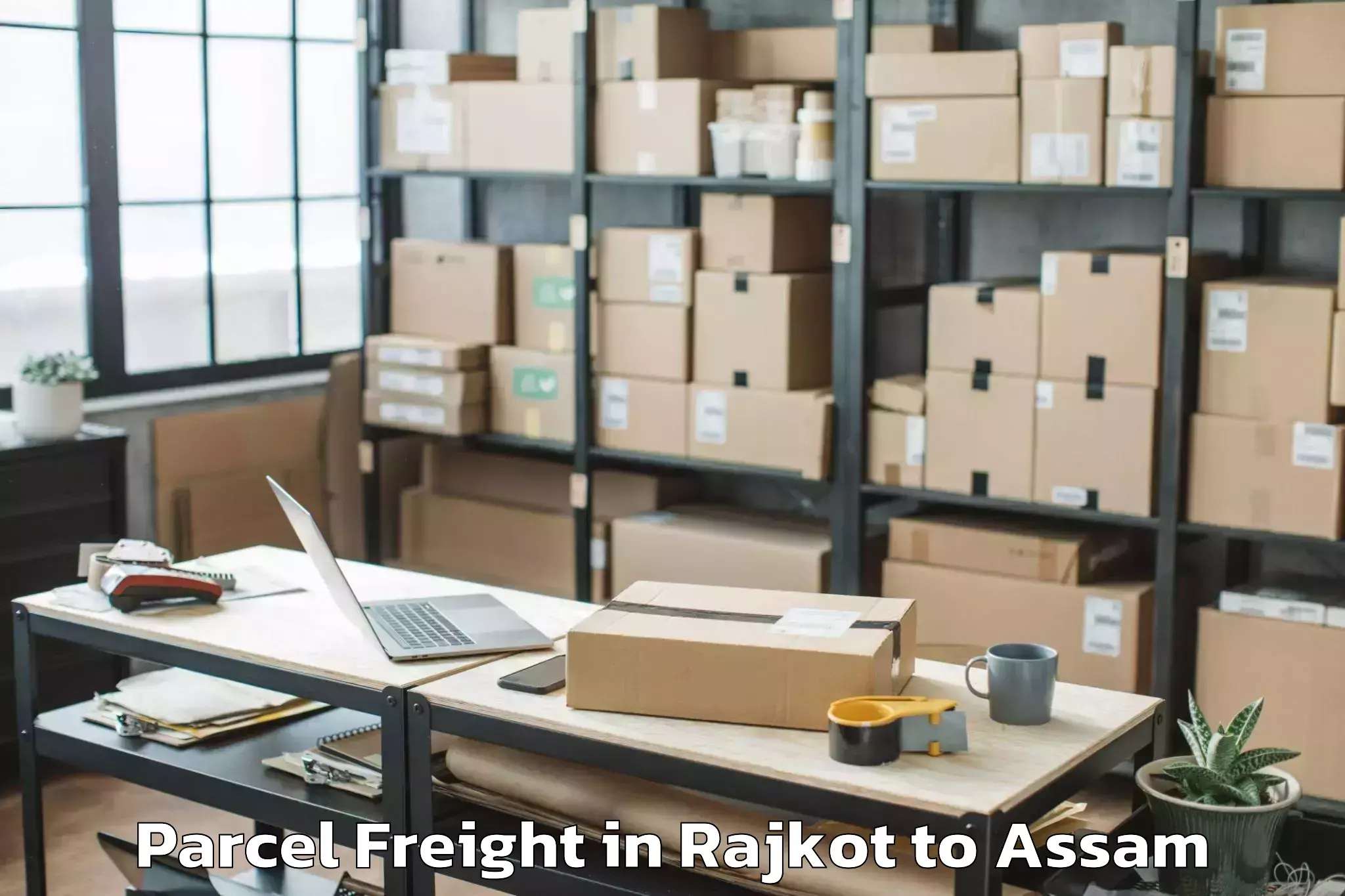 Get Rajkot to Hajo Parcel Freight